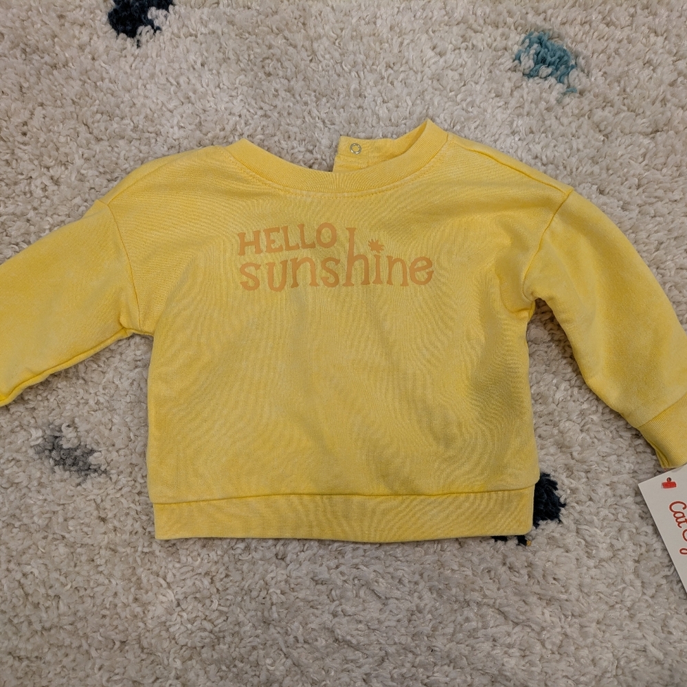 Target Yellow Pullover Sweatshirt Hello Sunshine